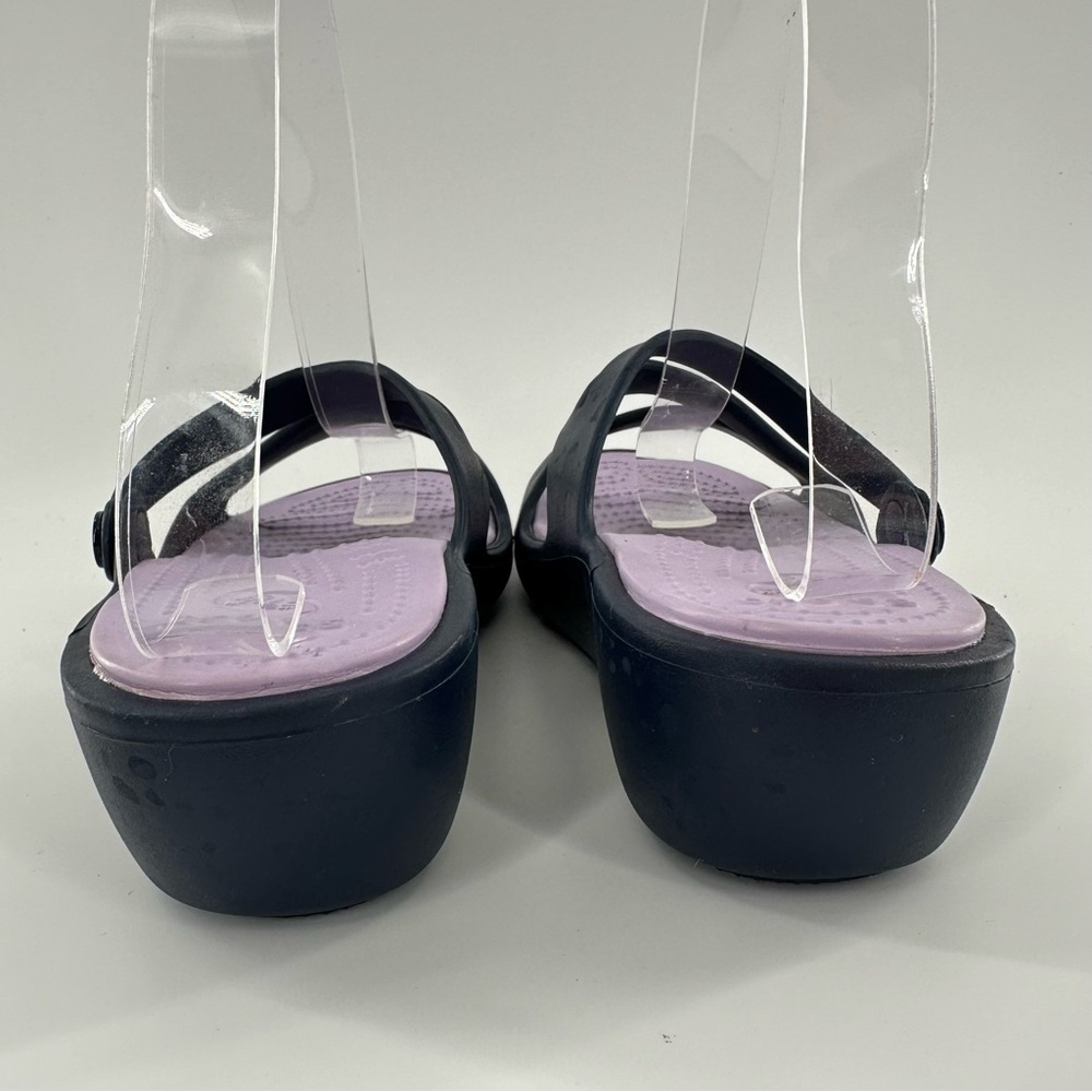 Crocs womens sandals size 6 blue purple outdoors water
slip on slides - Picture 9 of 13